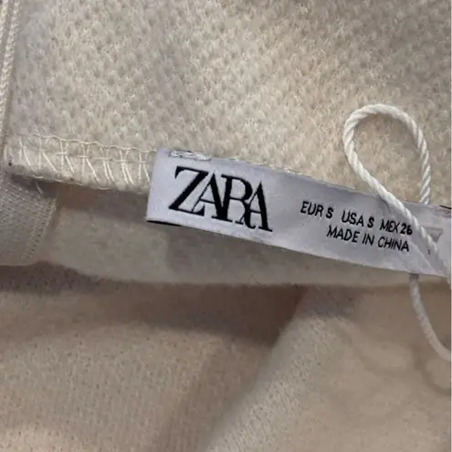 ZARA  rustic skirt and V-neck vest set in light sand nwot S - Image 11