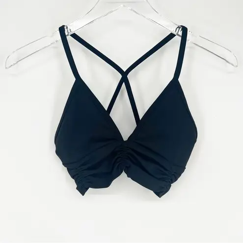 Body Language Black Onyx Scrunchy Sports Bra S