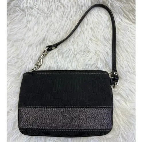 Coach  Legacy Black Wristlet