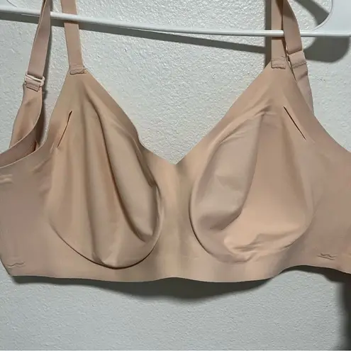 HoneyLove Silhouette Bra 1X 40 C/D Sand Wireless Lifting Comfort Tan