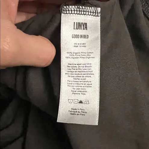 Lunya Good in bed cotton Shorts Gray Size L