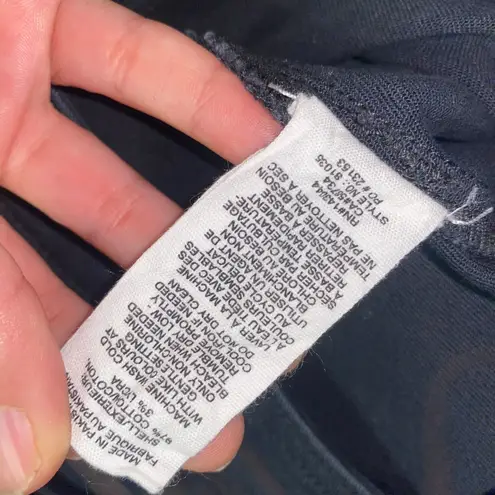 Avec Les Filles Black Wash Denim Wide Leg Cropped Raw Hem Jeans Women's Size 31