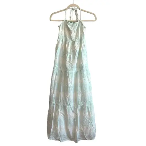 Aerie NWT  Pool To Party Maxi Tie Dye Tiered Dress Size XS Blue