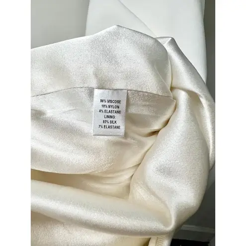 Cushnie et Ochs Sleeveless Cutout Back Bodycon Midi Dress White Women's Size 6