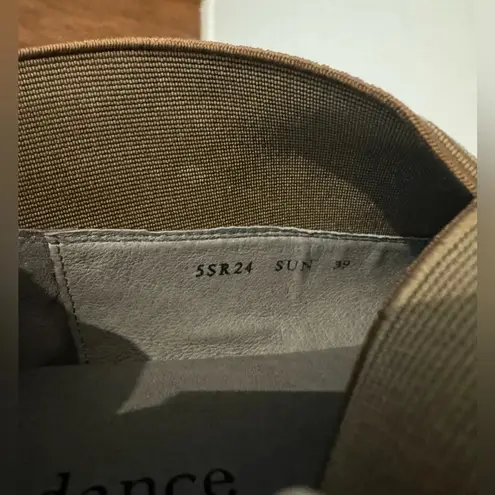 Sundance Blooms suede embroidered slip on flats Olive Green Boho Sz 39 US 8.5-9