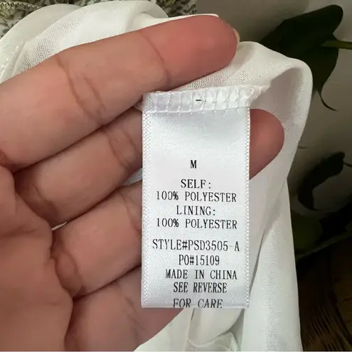 Polagram Mint Green Floral Pleated Midi Dress Women's SIZE MEDIUM new with tags