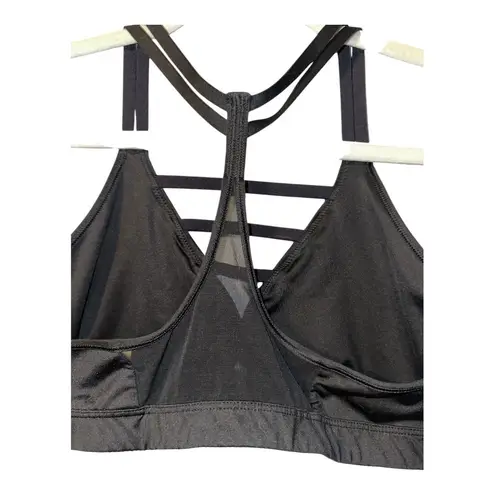 Victoria's Secret VSX Black Cage Front Sports Bra, Medium