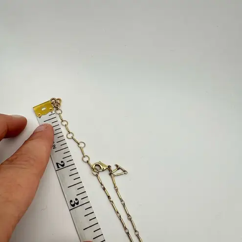 Stella & Dot Rebel Pendant Gold Tone Necklace Classic Retired Layered look