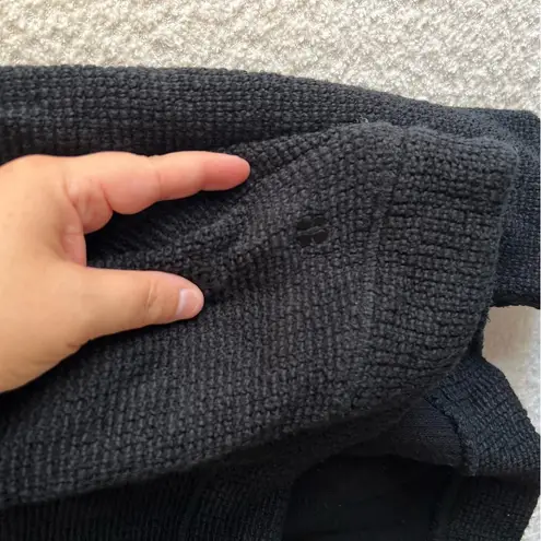 Sweaty Betty Women’s Restful Boucle Half Zip Black Sweatshirt Size 12 / XL