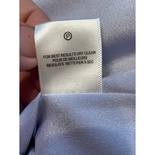 Halston Heritage Lavender Ice Twist Front Sheath Dress Size 10