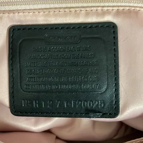 Vintage Coach Tweed Handbag Black