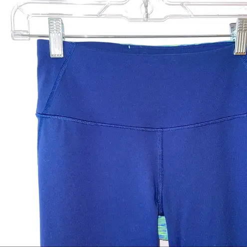 Victoria's Secret Victoria’s Secret VSX Knockout Blue Space-dye Contrast Leggings