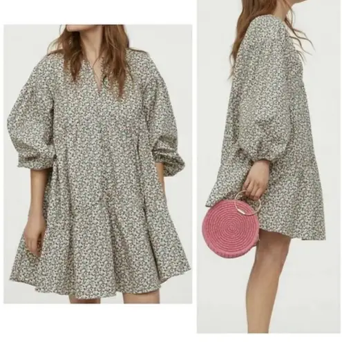 H&M NWOT  A-line Floral Cotton Dress.