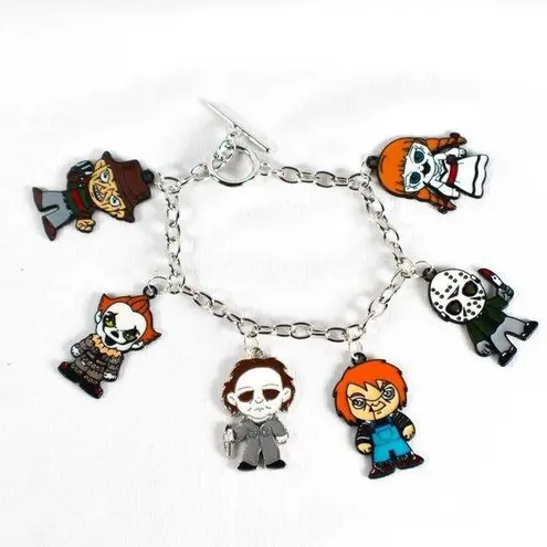Gothic Horror Movie Stainless Steel Charm Bracelet Villains