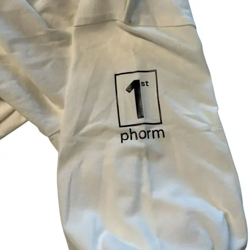 1st Phorm Women’s M Long Sleeve Crop Top White Relaxed Fit Pump Cover New Size M