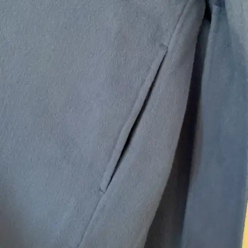 Zimmermann Fringed Wool Coat Wrap Robe Style Trench Coat Periwinkle Blue Size 3