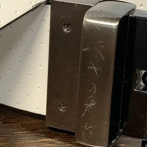 Cuater Reversible Belt Adjustable Buckle Leather White Red 36