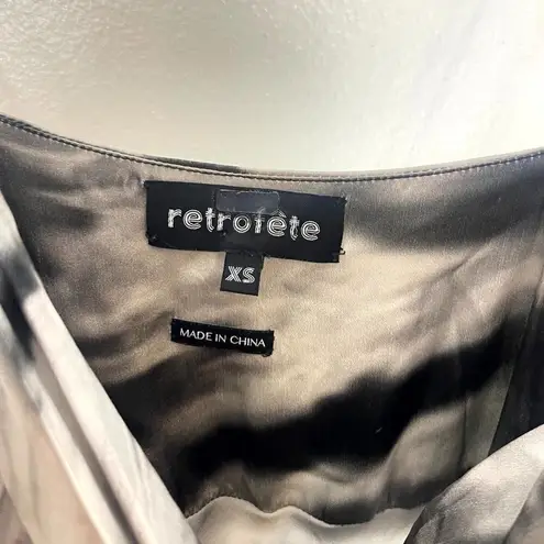 Retrofête RETROFETE Auris Dress in Black Tie Dye Size X-Small