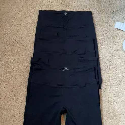 Set of 3 90 degree black workout leggings szS