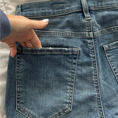 Garage  Premium Ultra High Rise Y2K cuffed hem jean shorts siz 5 cotton dark blue