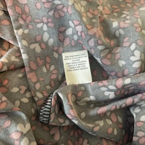 CJ Banks Christopher & Banks Size 2X Jersey Maxi Skirt Black Red Pink Heart