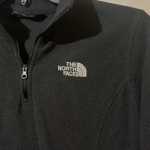 The North Face Black 1/4 Zip Up Pull Over