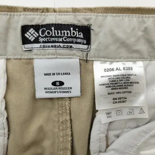 Columbia  Sportswear Womens Size 8 Corduroy Casual Straight Leg Pants