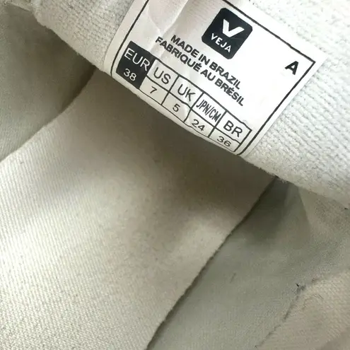 VEJA Esplar Leather White Sneakers Size 38 (US 7)