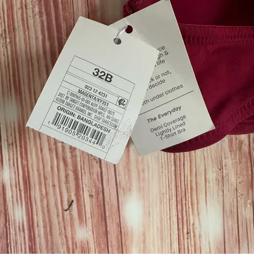 Auden The Everyday Magenta Demi Multi Way Bra Purple Size 32 B