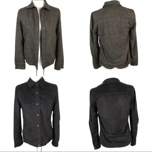 Yansi Fugel Reversible Wool/Silk Brown Jacket XS