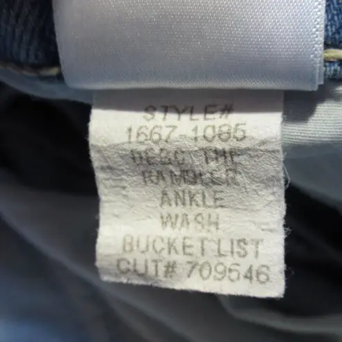 NWT Mother The Rambler Ankle in Bucket List Wide Leg Crop Jeans 25 Blue Size 26