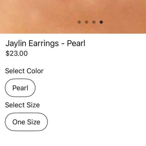 Peppermayo Gold Drop Earrings with Pearl Accent