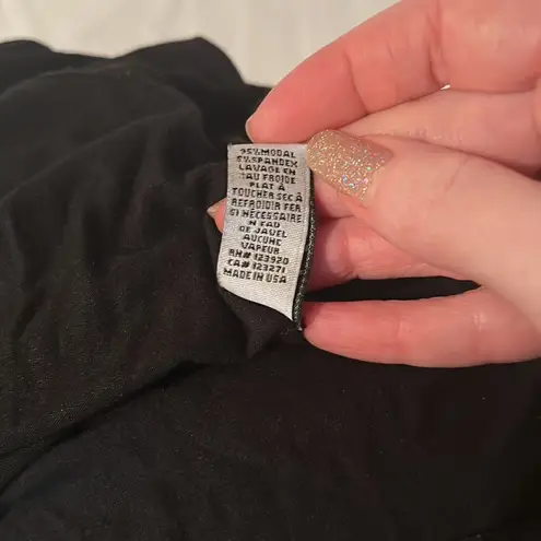 LA Made Black dress with ruffle detail size small