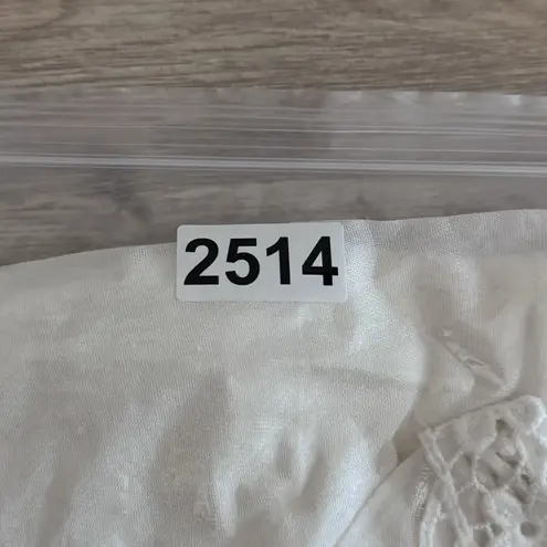 Melrose & Market Poncho Womens One Size White Kimono Blouse Fairycore Boho Chic