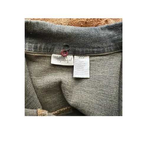 Spiegel Vintage Spiegle denim beaded and faux trim jacket. Size M