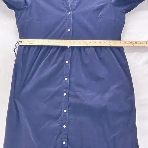 Croft & Barrow Corduroy Dress Navy Blue Large