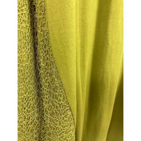 H by Halston  Maxi Hi Low Tshirt Dress Green size Large