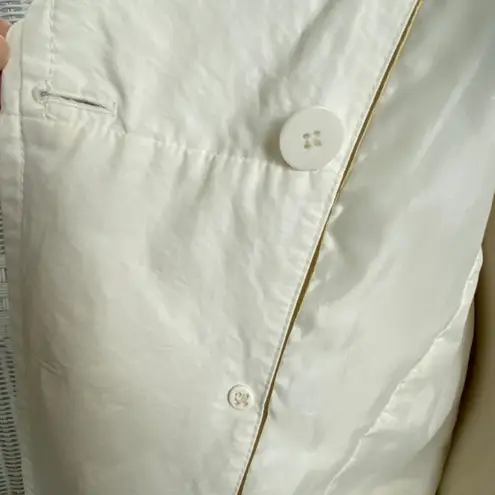 Laundry by Design Ivory Trench Coat | | Belted Double Breasted Jacket L