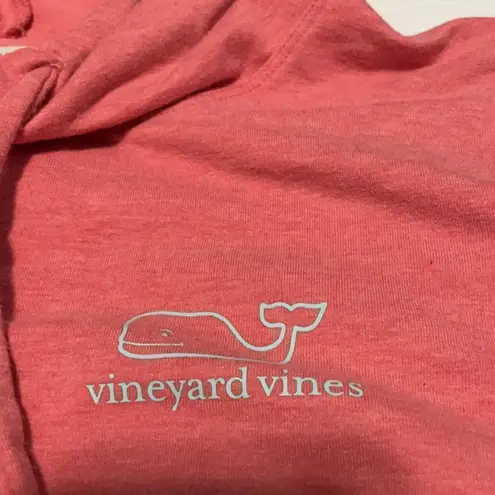 Vineyard Vines  hoodie, light coral. Whale logo (mint green). Oversized fit. XS