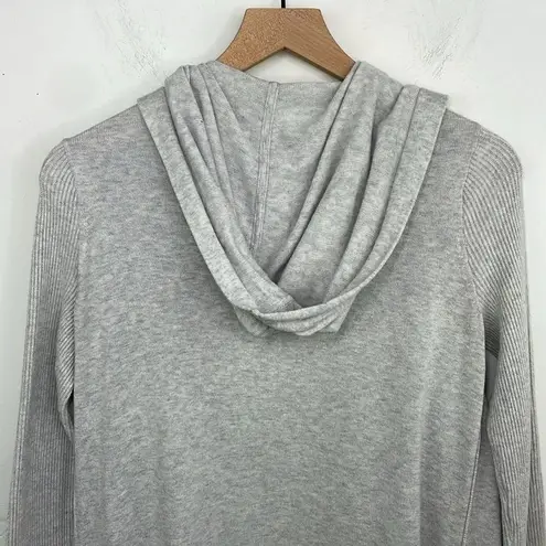Athleta  Light Gray Open Front with Hood Cardigan Sweater size XS