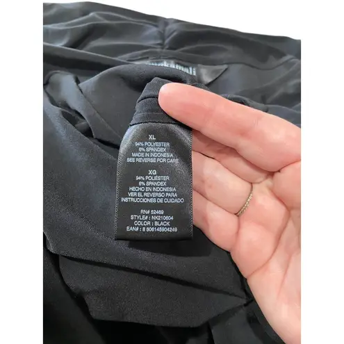 Norma Kamali Sleeveless Shirred Waist Dress Black Size XL NWT Minimalist Career