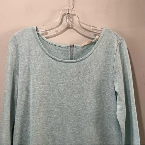 Soft Surroundings light green tunic long sleeve Lightweight Size Small Zip Back - Image 4