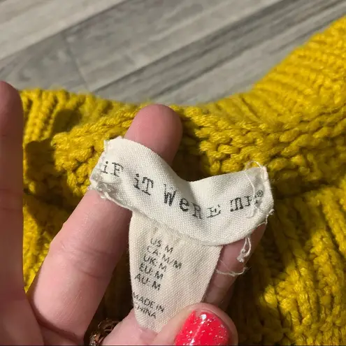 If It Were Me ๐ฟ Yellow Cable twist Long Sleeve