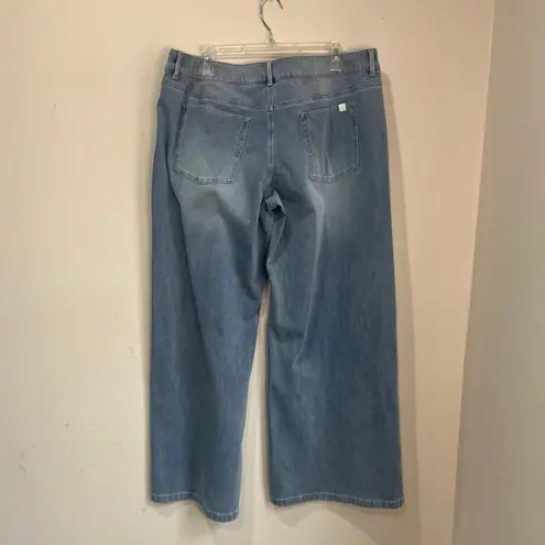 Halara Flex Asymmetric Low Rise Baggy Jeans Wide Leg Denim Pants Sz XL
