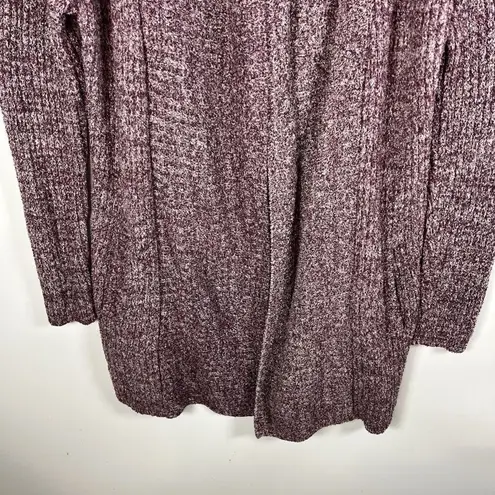 Barefoot Dreams Cozychic Lite Montecito Cardi Cardigan Wrap Heathered Plum Sz M