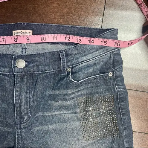 Juicy Couture  torn boyfriend jeans with ankle cuffs and studs-some missing