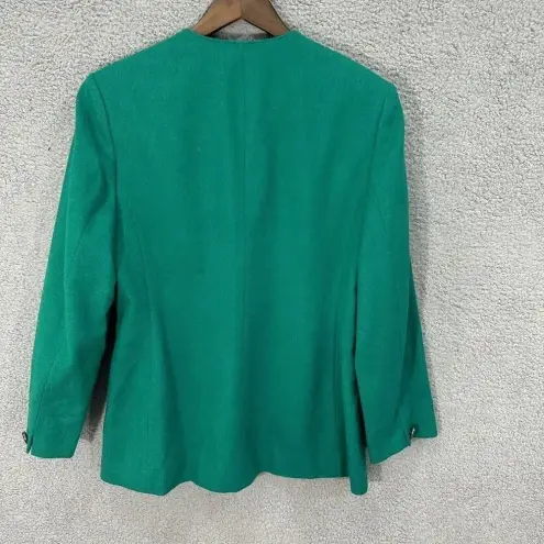 Pendleton  womens blazer 8 green‎ three button virgin wool career preppy vtg USA