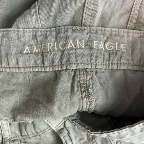 American Eagle AE Dreamy Drape Stretch Super High-Waisted Cargo Baggy Wide-Leg Skater Pants