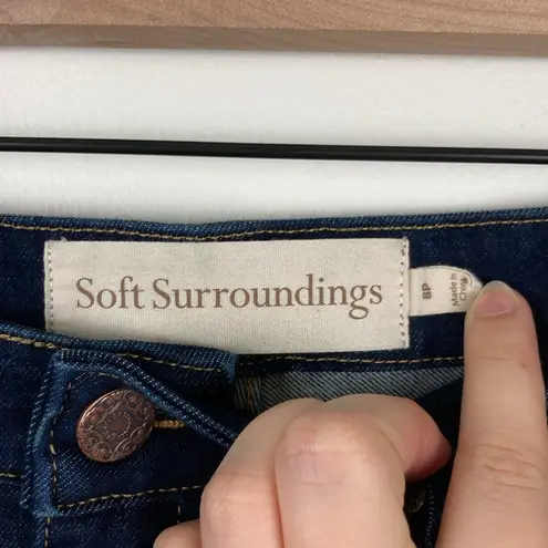 Soft Surroundings Ultimate Denim Skinny Ankle Jeans Dark Wash Women’s Size 8 P