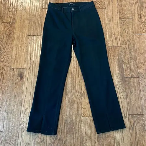 J. McLaughlin  black high rise slit front jeans size 8